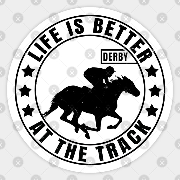 Horse Racing | Horse Race Derby Gift for Jockey Sticker by shirtonaut